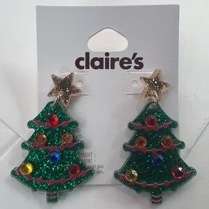 Christmas tree earrings